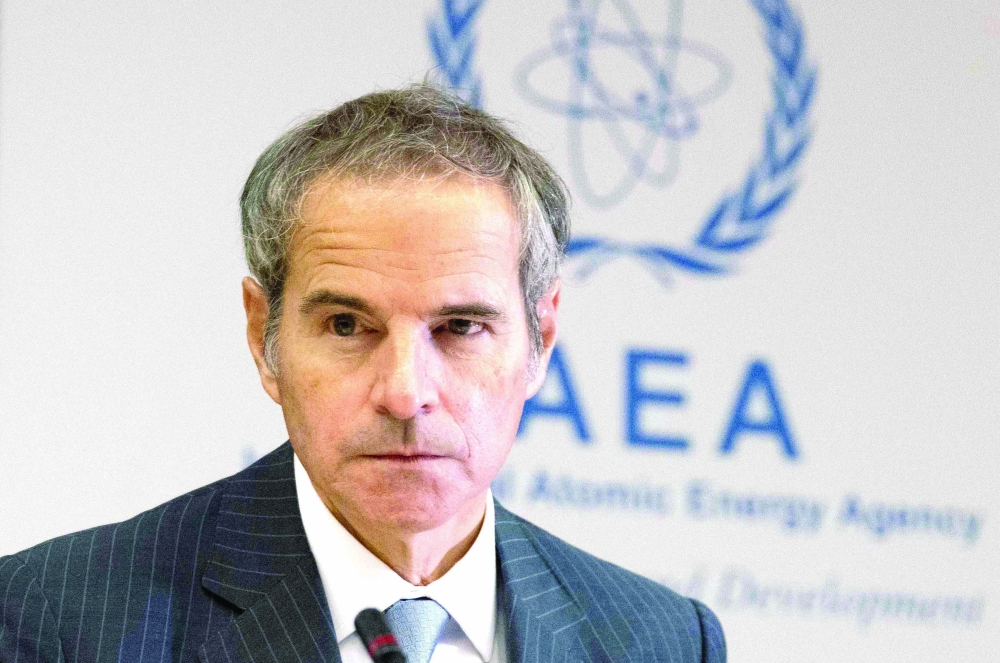 Director General of the International Atomic Energy Agency (IAEA) Rafael Grossi arrives to an extraordinary IAEA Board of Governors meeting, in Vienna. — AFP

