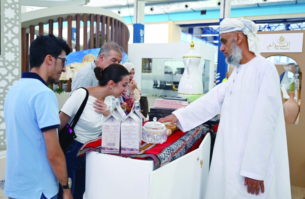 Visitors to the pavilion have praised its unique design, which reflects the authenticity of Omani culture and heritage.