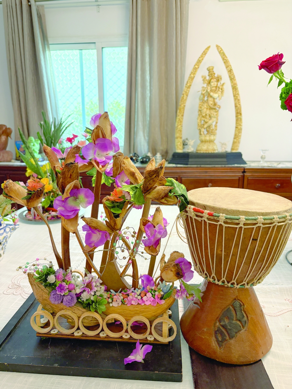 The Music of Flowers session held at the Muscat residence of Devyani Sampat