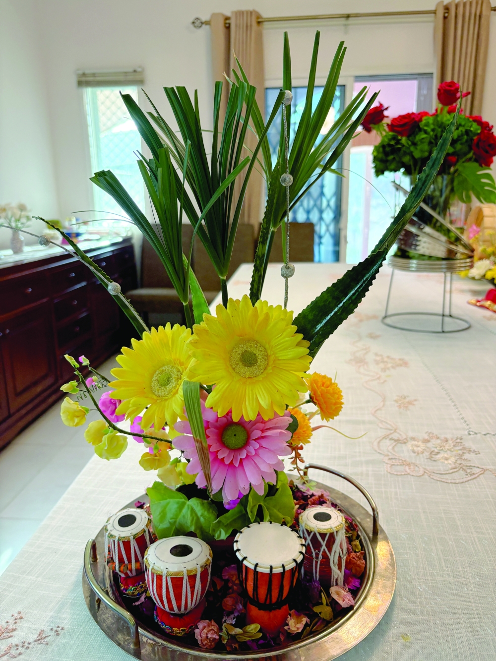 The Music of Flowers session held at the Muscat residence of Devyani Sampat