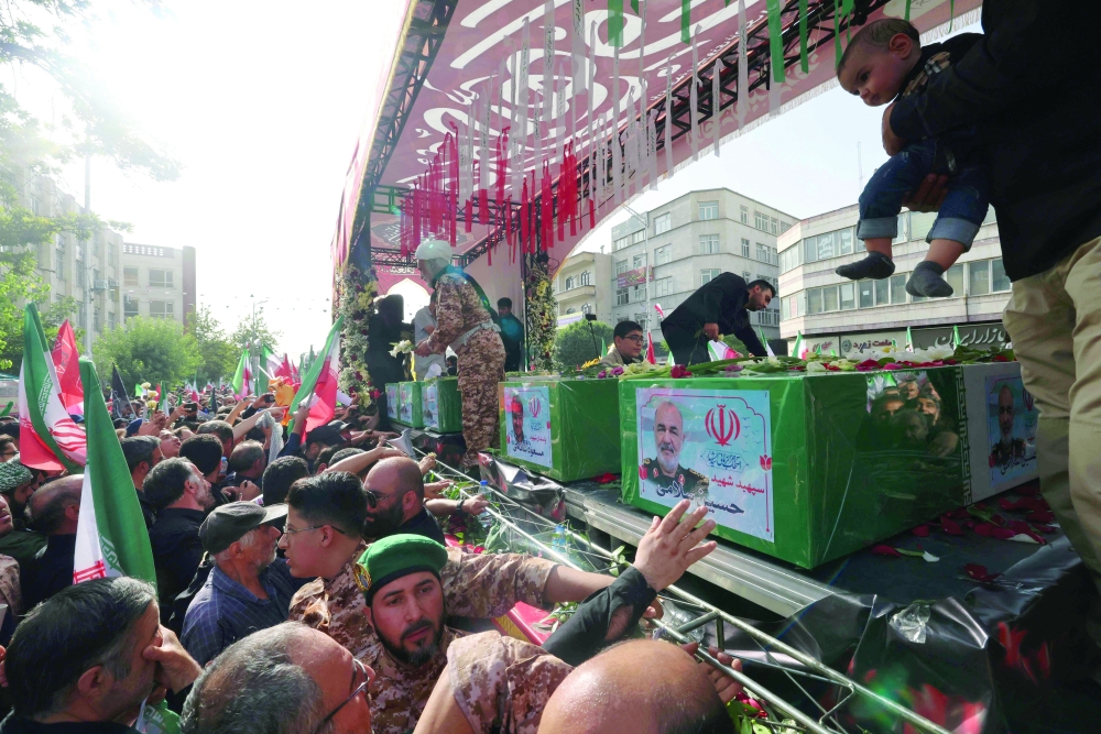 State funeral for slain top brass