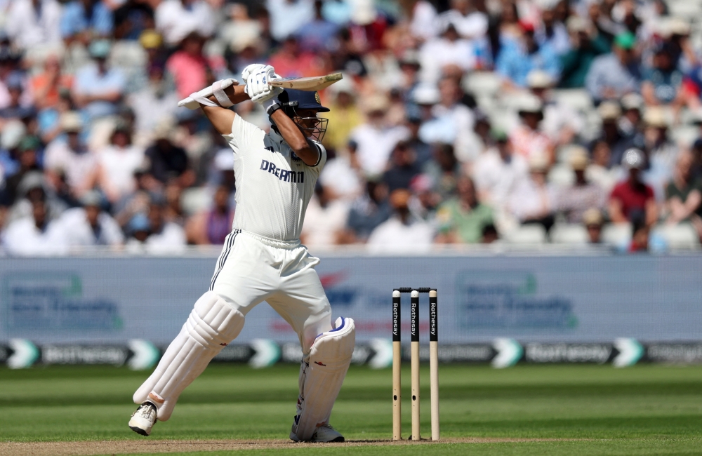 India's Yashasvi Jaiswal in action. — Reuters