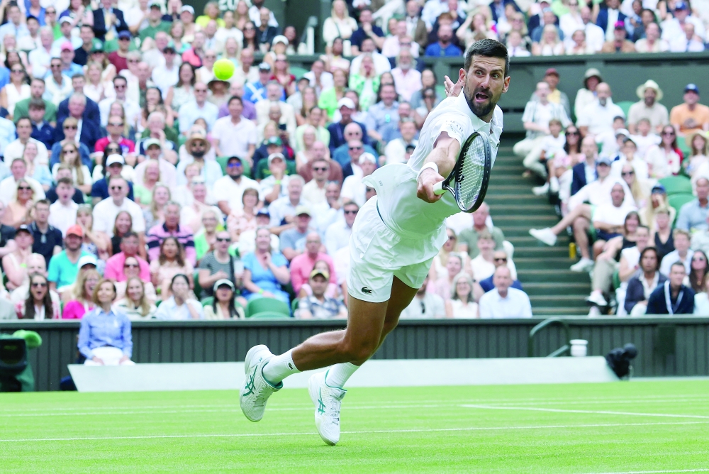 Serbia's Novak Djokovic's in action. — Reuters