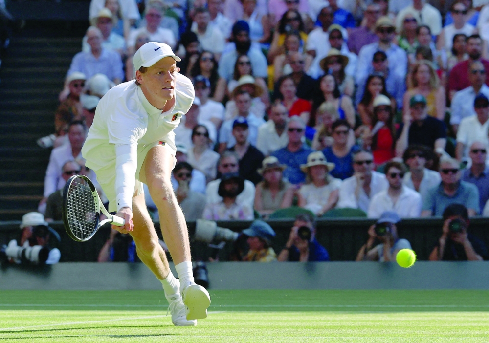 Italy's Jannik Sinner in action. — Reuters