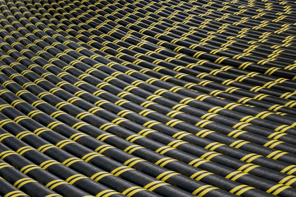 Submarine cable at the Prysmian plant in Pikkala, Finland, May 14, 2025. (Juho Kuva/The New York Times)