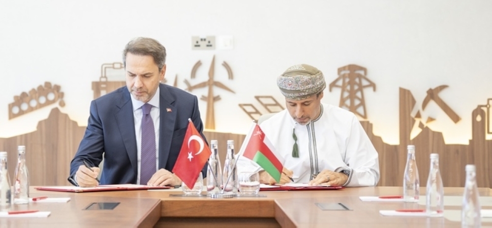 The MoU was signed by Eng Salim bin Nasser al Aufi, Oman's Minister of Energy and Minerals and Alparslan Bayraktar, Turkiye's Minister of Energy and Natural Resources.