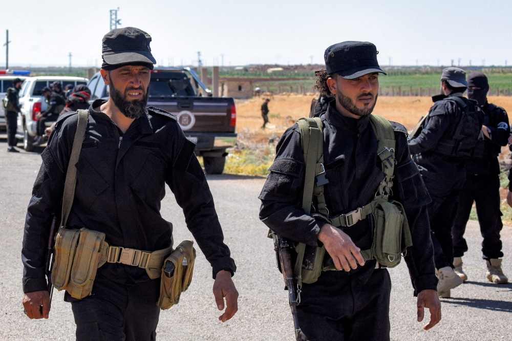 Syrian army and security forces deploy in Sweida in southern Syria. — AFP 