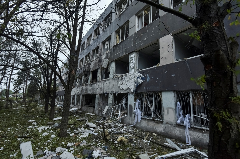 A view shows the site of a Russian drone strike, amid Russia's attack on Ukraine, in Dnipro, Ukraine. - Reuters