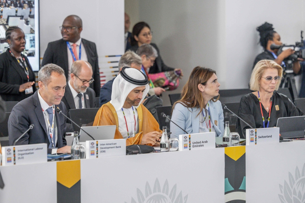 Delegates attended the third Finance Ministers and Central Bank Governors (FMCBG) Meeting as part of the G20 Finance and Central Bank Deputies and Finance Ministers and Central Bank Governors’ Meetings in Zimbali, Durban. — AFP