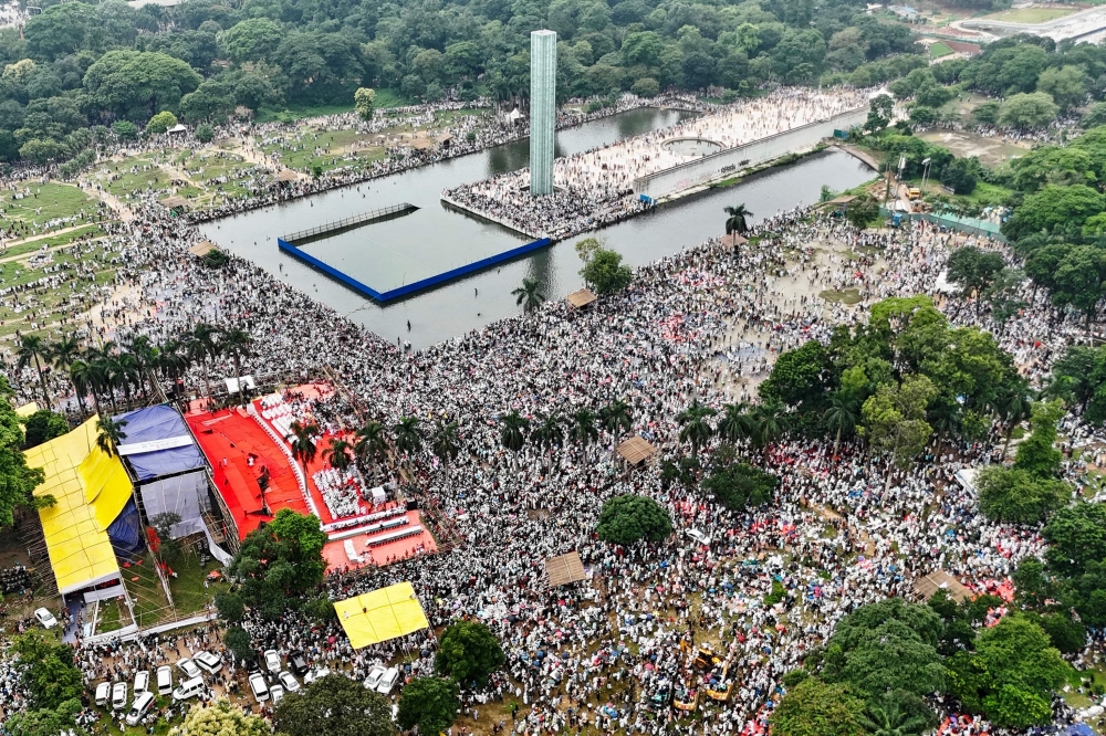 activists during a rally 