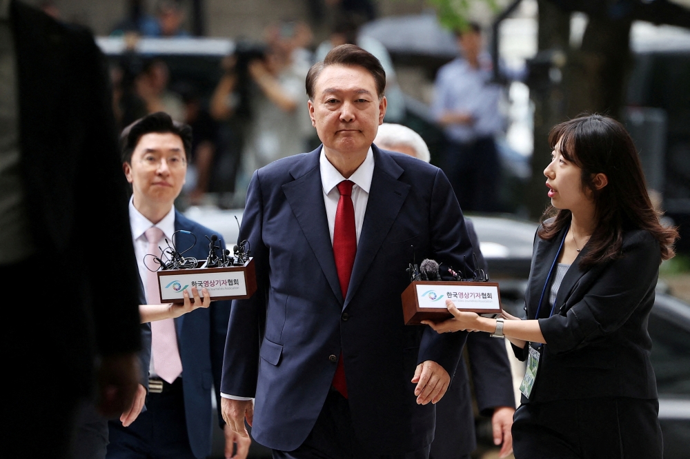 Former South Korean President Yoon Suk Yeol arrives at a court, in Seoul. — Reuters file photo