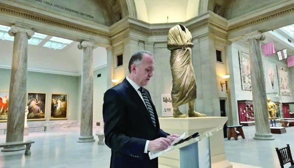 Ancient statue returns to Turkey 65 years later