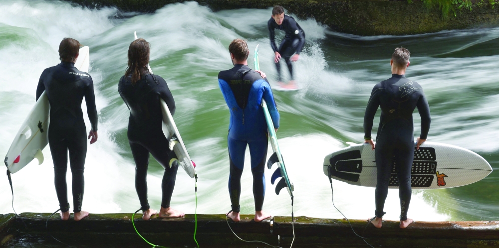 Aloha, Bavaria! Munich surfers riding wild river wave again