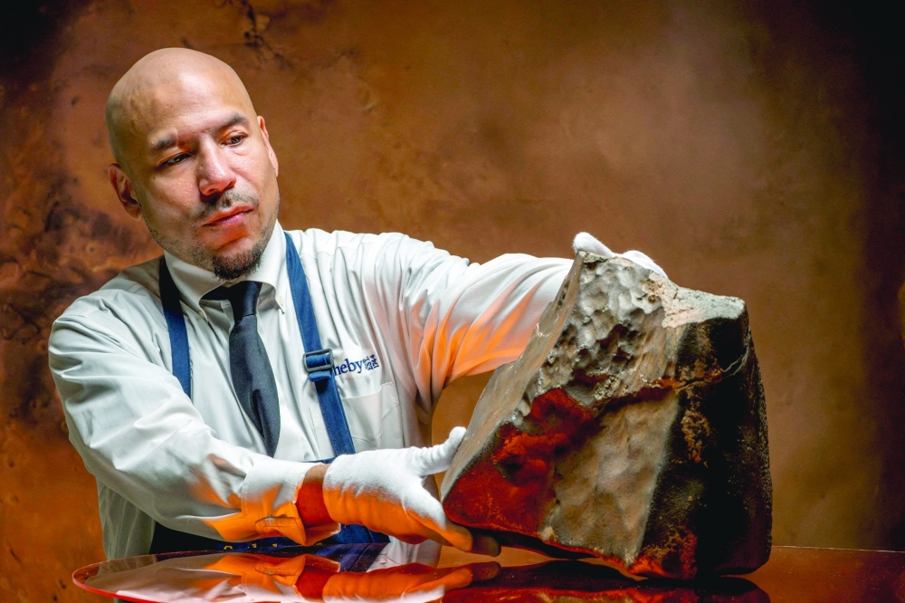 Martian meteorite sells for record $5.3 million at Sotheby's