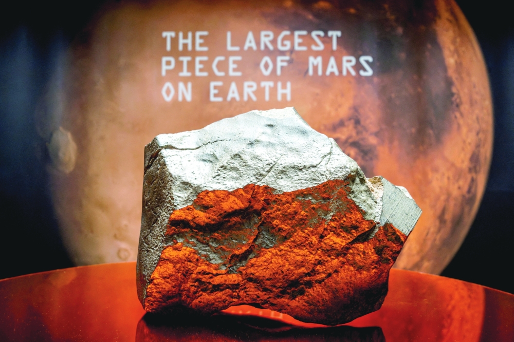Martian meteorite sells for record $5.3 million at Sotheby's