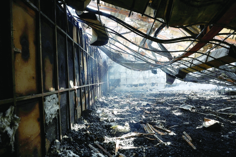 A view of the aftermath of the fire in Evin prison in Tehran, Iran. — Reuters