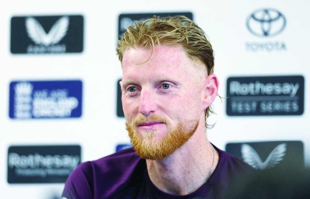 England's Ben Stokes during the press conference. — Reuters