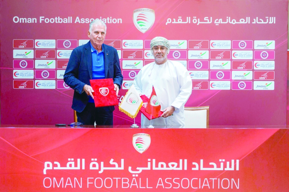 The agreement was signed by Sayyid Sulaiman al Busaidy, Chairman of OFA, and Carlos Queiroz