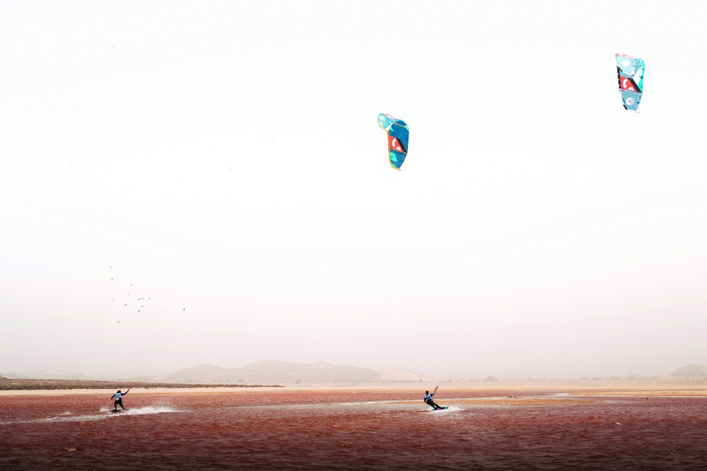 
A slalom competition will also take place on July 24 at Ras Al Hadd 