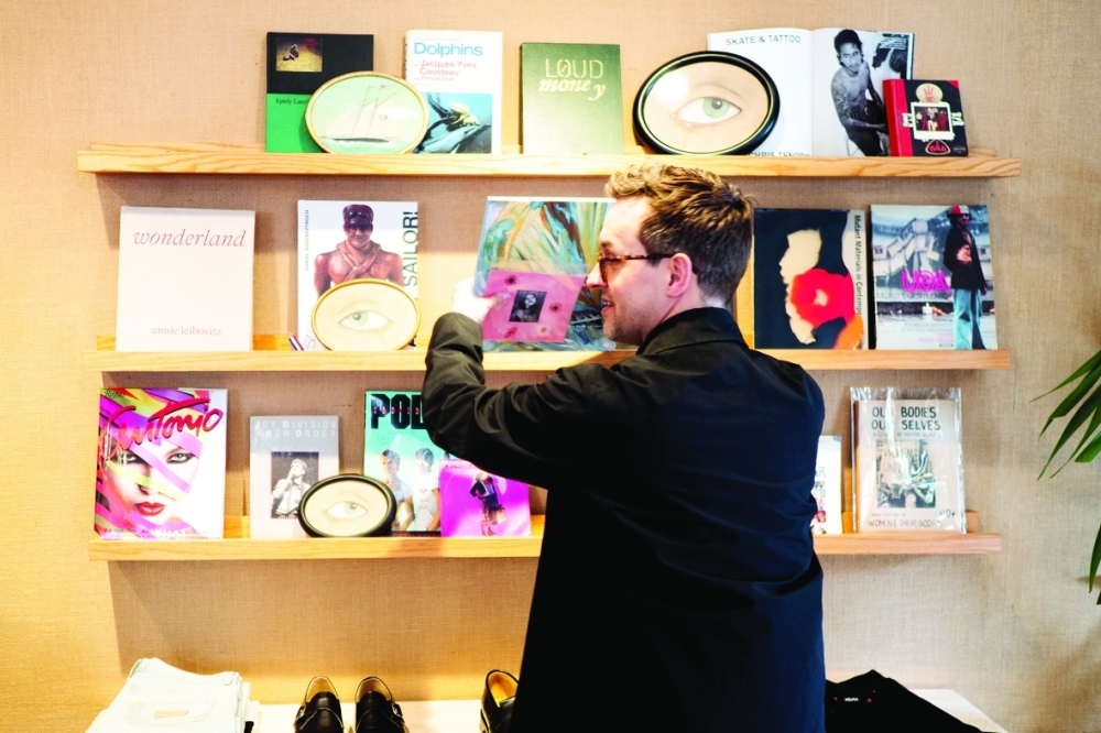 Geoff Snack, a vintage and rare book dealer, in Manhattan