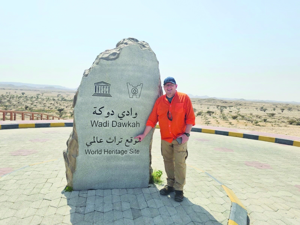 
Fr Mario Brandstätter at Wadi Dawkah heritage site 