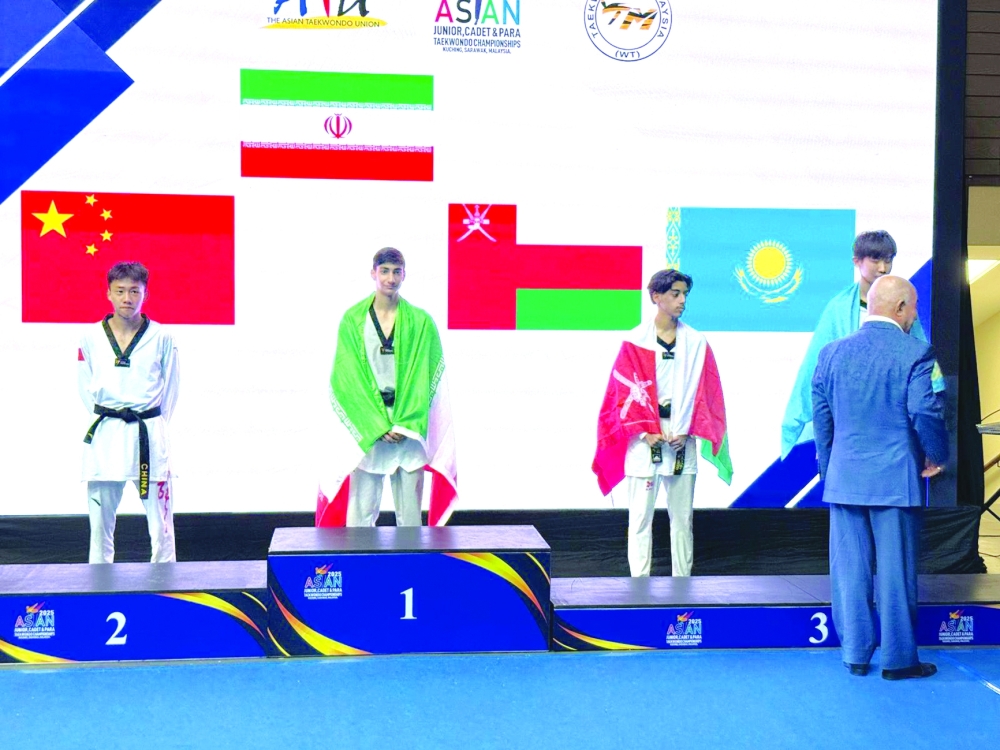 Qaboos al Balushi was the only member of the Omani team to stand on the podium at this prestigious continental event, claiming third place