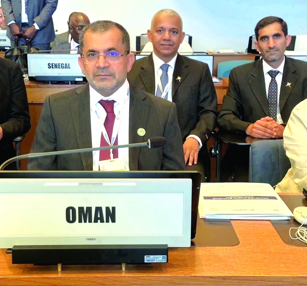 Dr Saud bin Hamoud al Habsi at the UNFSS 4 meet in Addis Ababa