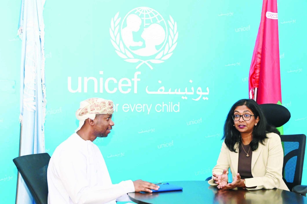 
Sumaira Chowdhury, Representative of Unicef in Oman, noted significant progress in social protection through the reinforcement of national policies aimed at supporting children and families. — ONA 