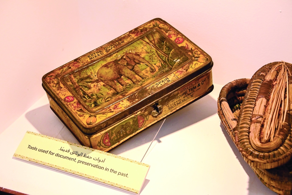 The exhibition includes rare manuscripts, ancient coins, postage stamps and depictions of key maritime trade routes