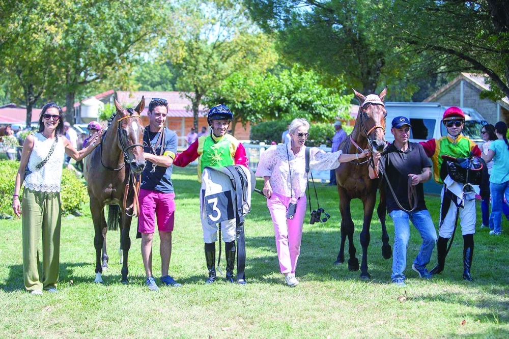 Royal Cavalry's ‘Al Muhasin’ and ‘Akif’ claimed the first and second spots in the 1,600-metre race.