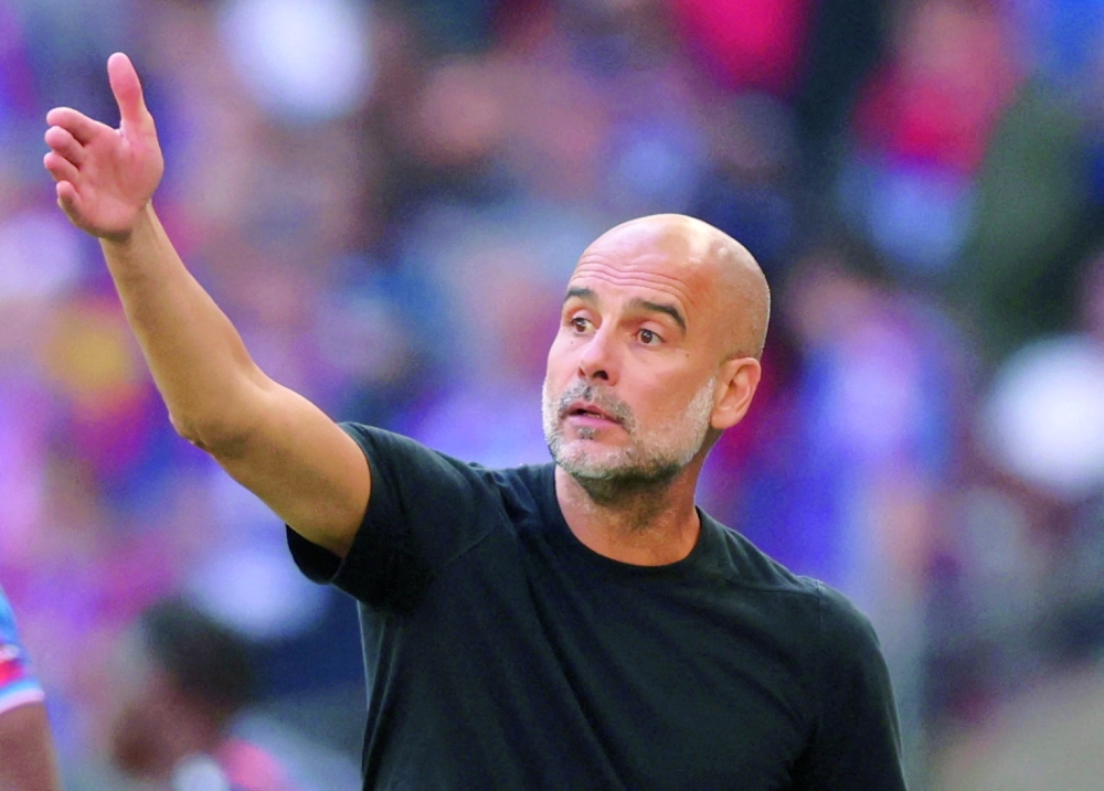 Manchester City manager Pep Guardiola. — Reuters