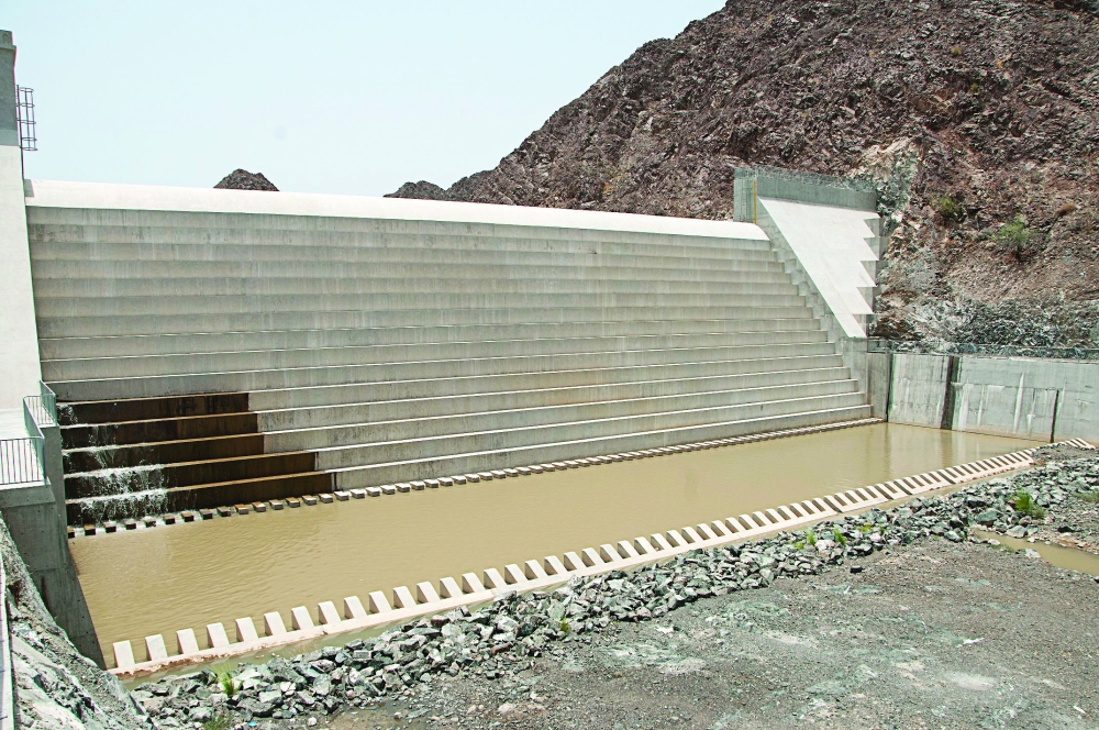 The dam's reservoir can store up to 926,520 cubic metres of water