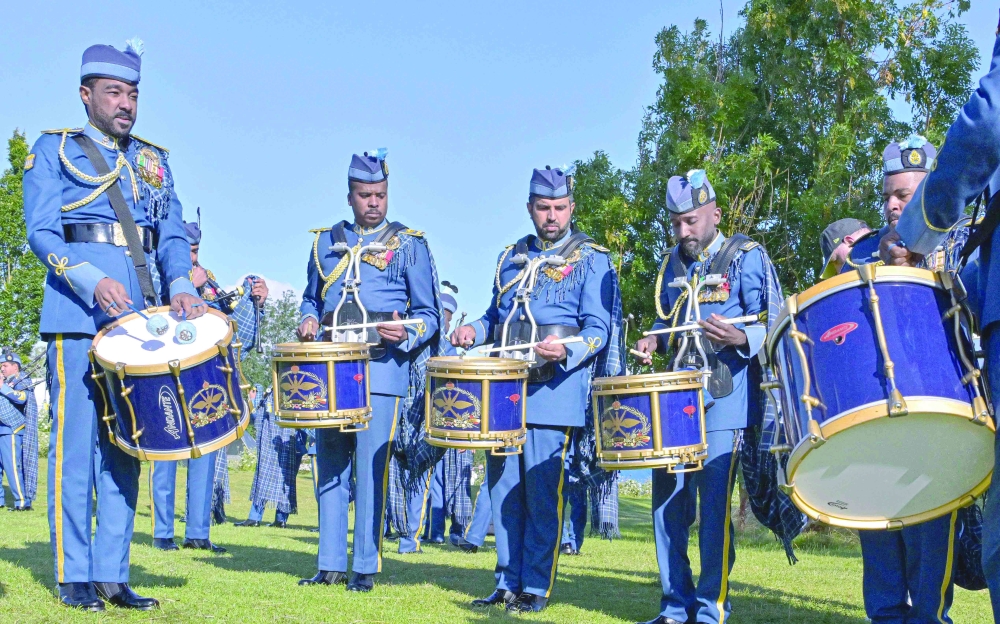 The RAFO band in action in Scotland