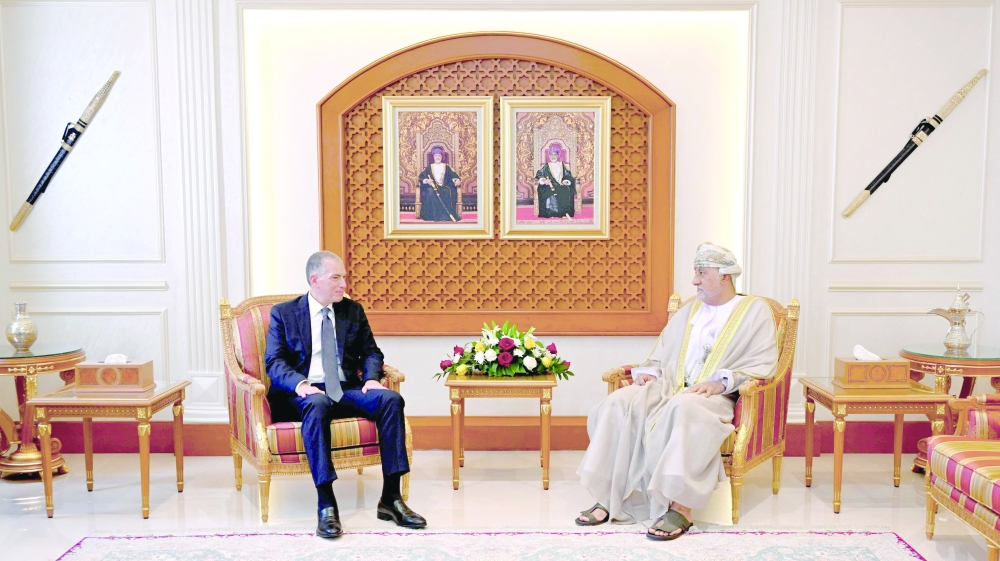 
HH Sayyid Shihab thanked the ambassador for his efforts in boosting bilateral relations. 