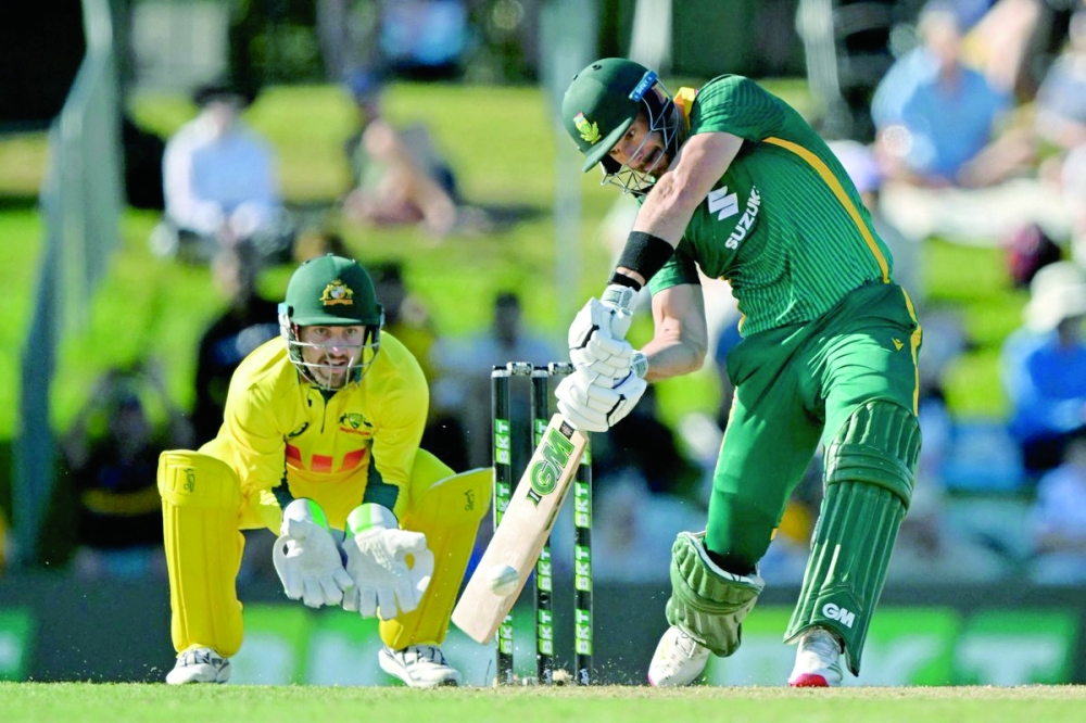 Aiden Markram plays a shot.