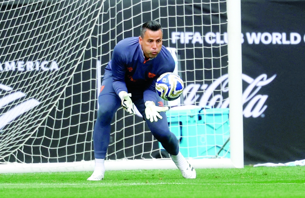 Fluminense's Fabio during training during the Fifa Club World Cup. — Reuters