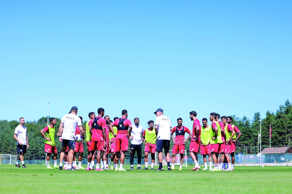 The Oman players began the crucial overseas training camp at the Fenerbahce Lefter Kucukandonyadis Sports Complex.