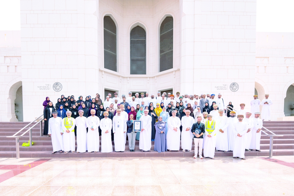 
Sayyid Said bin Sultan al Busaidy at the event to mark Guinness recognition in Muscat on Thursday. 