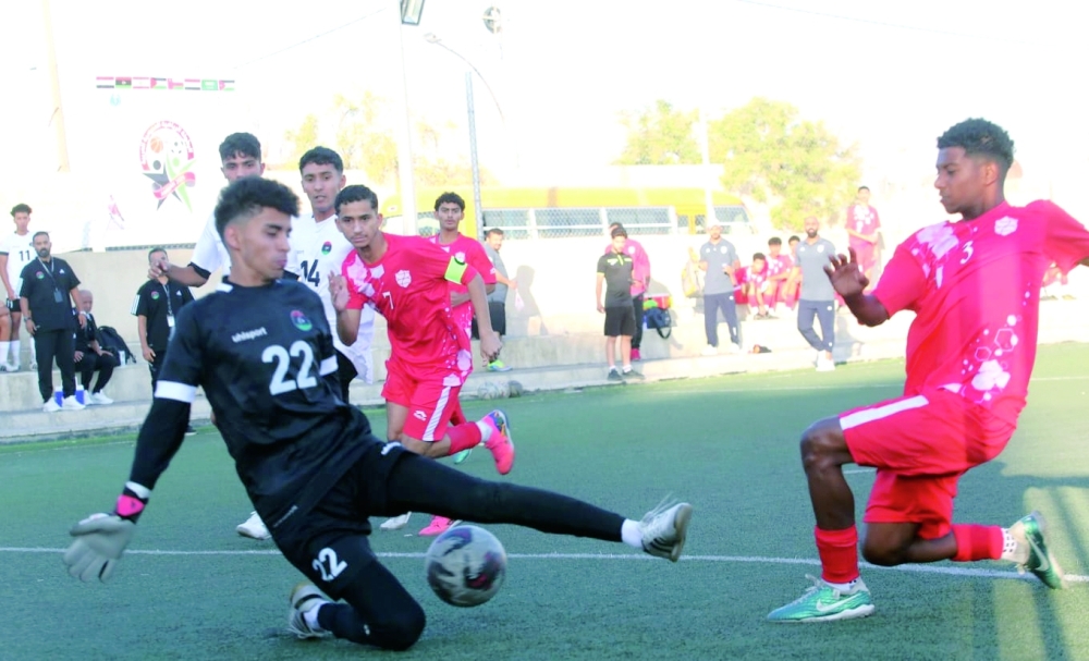 Oman School in action at the Arab School Championship.
