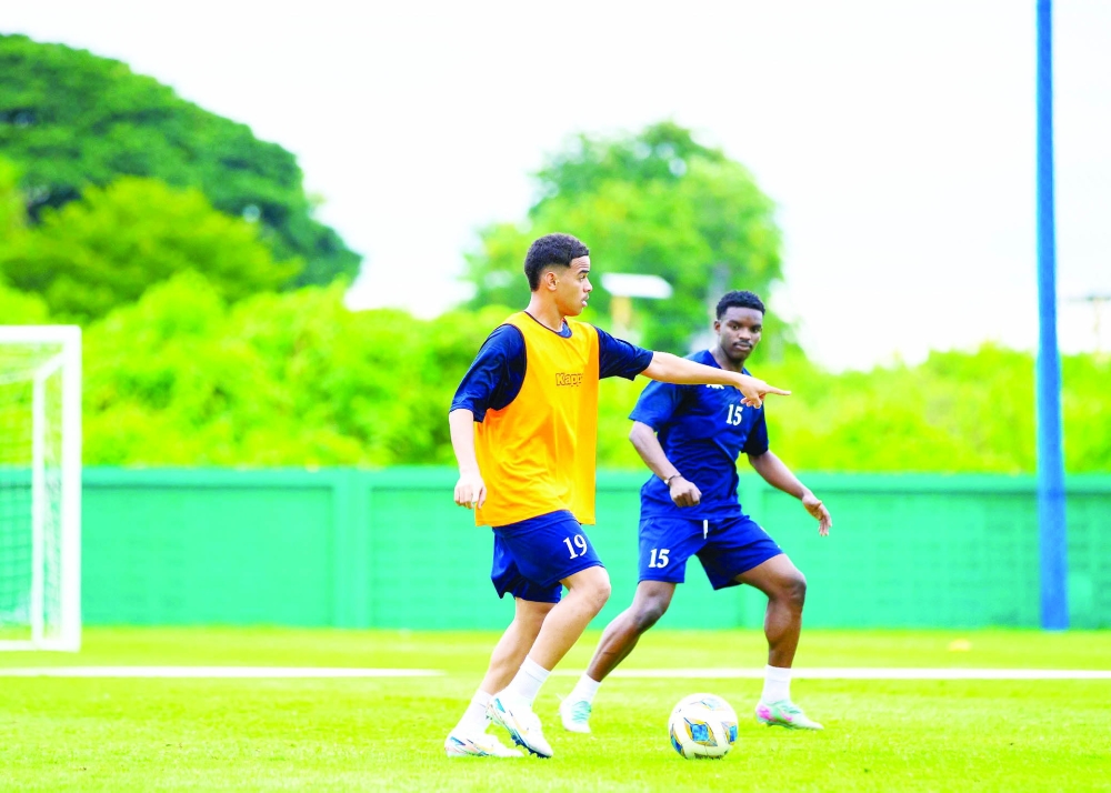 Oman Olympic players train in Bangkok ahead of the Kuwait friendly