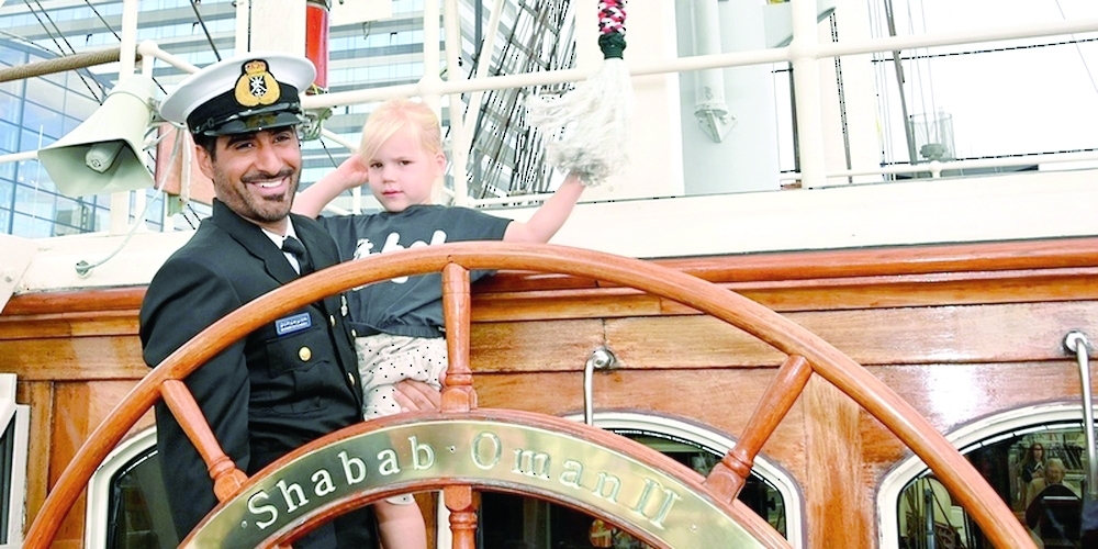 Shabab Oman II at the SAIL Amsterdam Festival