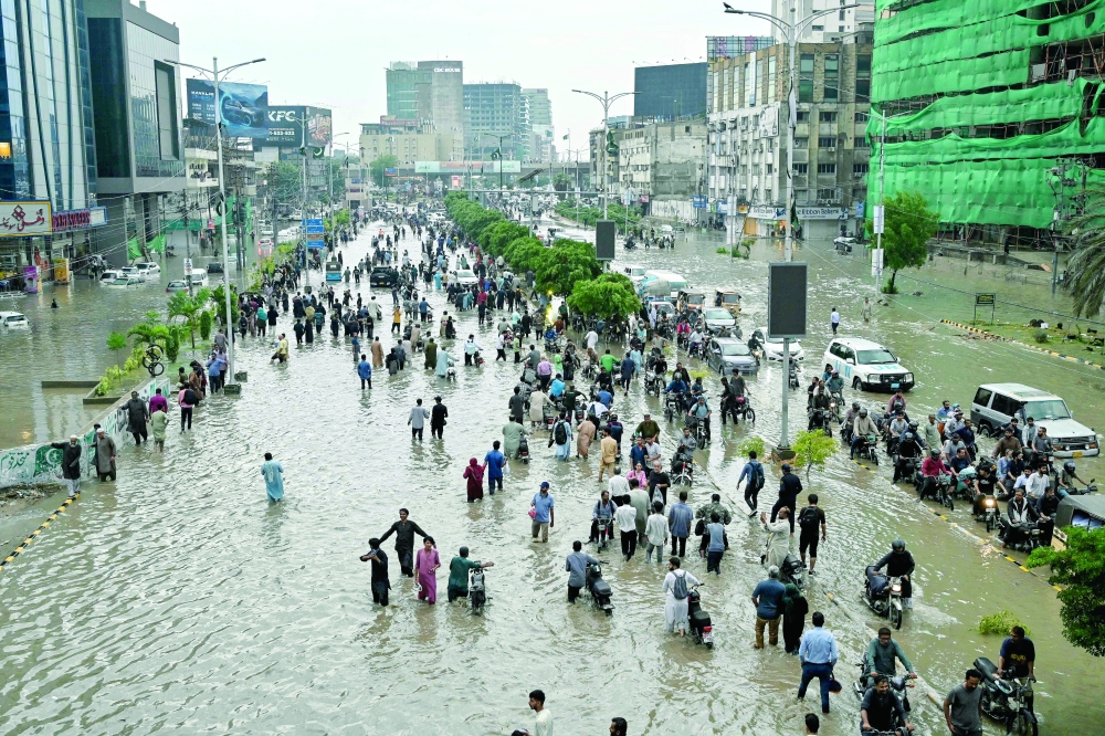 rainfall in Karachi 