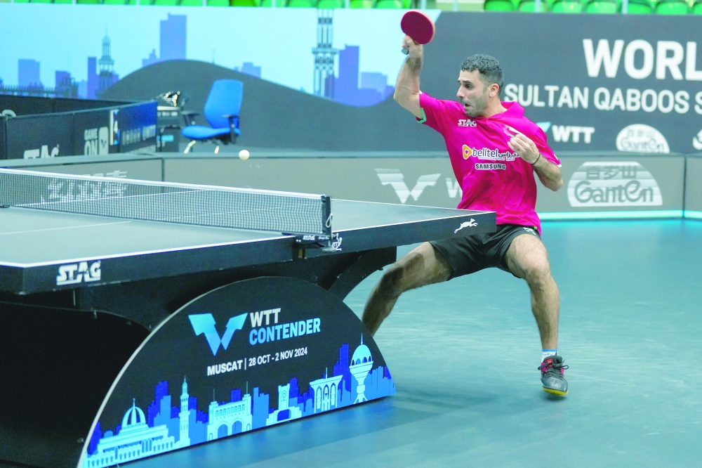 Muhannad al Balushi at WTT Contender 2024 Muscat.
