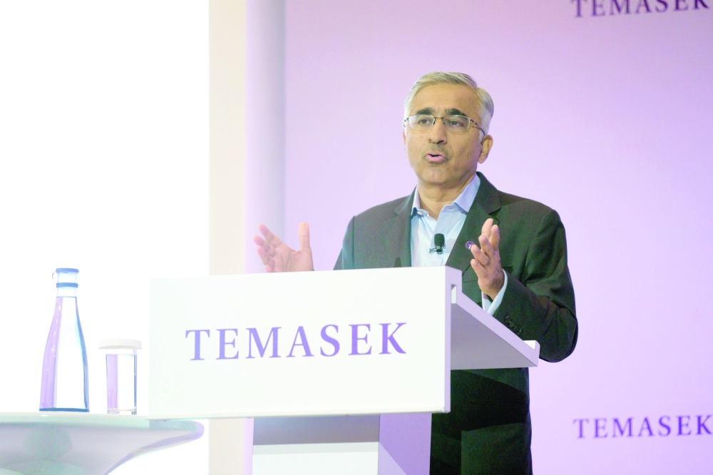 Rohit Sipahimalani, chief investment officer of Temasek Holdings Pte, during a news conference in Singapore. — Reuters File