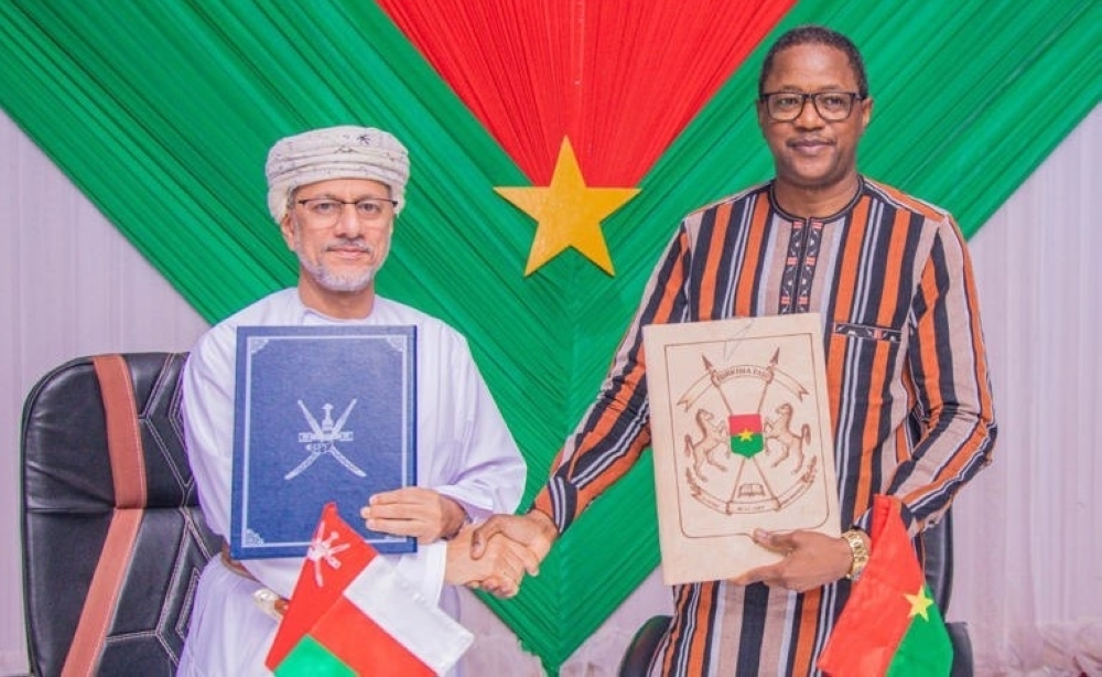 The pacts were signed during the visit of Abdulsalam bin Mohammed al Murshidi, Chairman of OIA, to Burkina Faso.