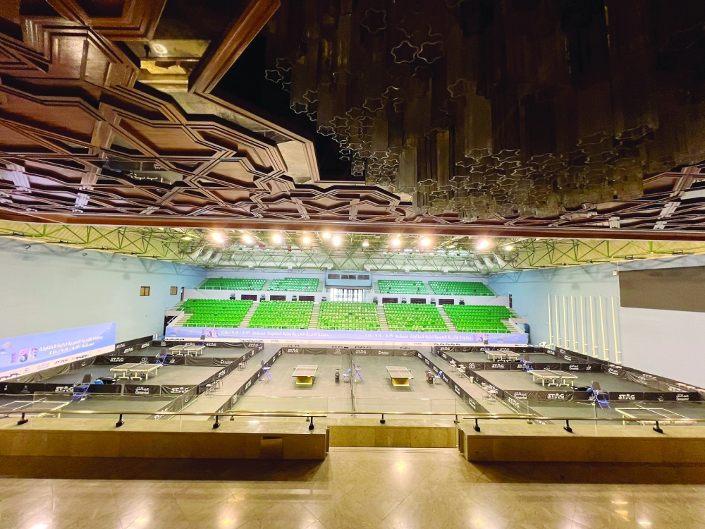 The championship, hosted by the Oman Table Tennis Association (OTTA) in cooperation with the Arab Table Tennis Federation (ATTF), will continue until Thursday, featuring 35 clubs including 24 men’s teams and 11 women’s teams