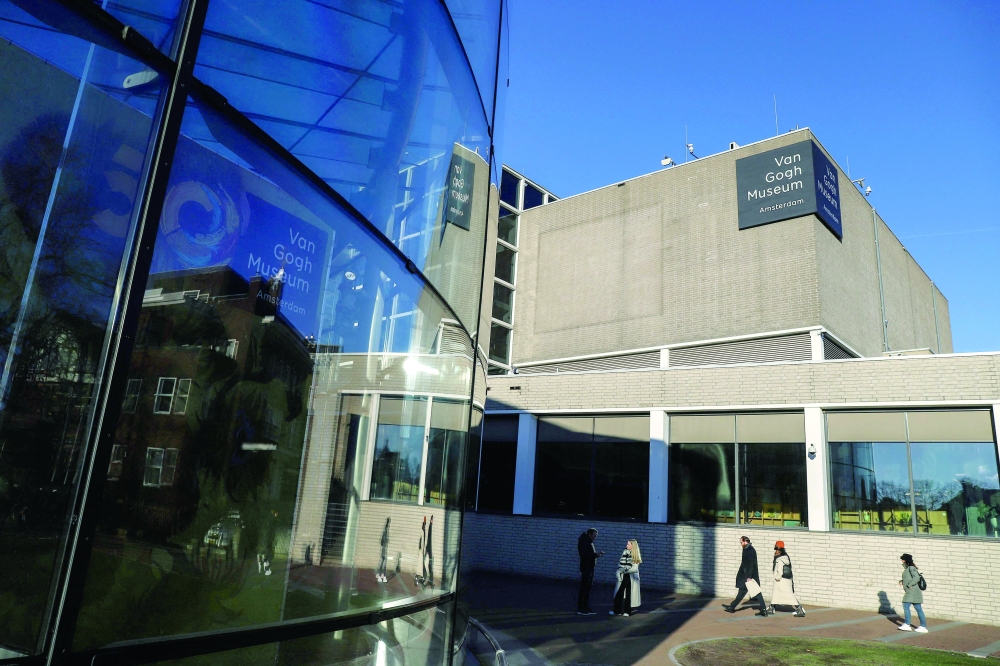 This photograph taken on February 8, 2023 shows an outside view of The Van Gogh Museum in Amsterdam. The Van Gogh Museum in Amsterdam has said it faces the threat of closure in the near future if the Dutch government does not contribute more to a €104 million maintenance plan, according to a statement released on August 27, 2025. 