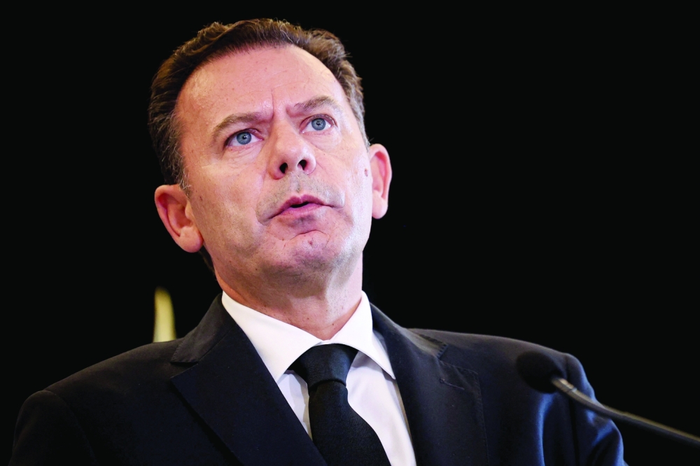 Portuguese Prime Minister Luis Montenegro gives a press conference following a cabinet meeting in Lisbon. - AFP
