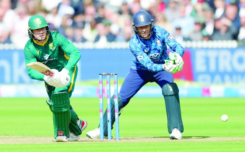 South Africa's Matthew Breetzke in action during the second ODI at Lord's. — Reuters