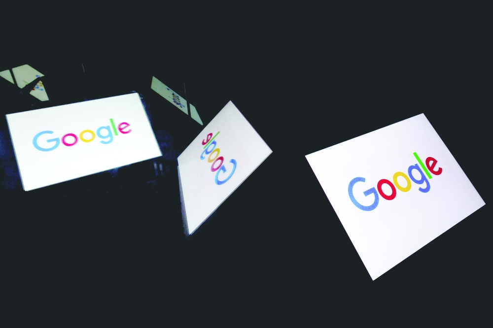 This illustration photograph shows the US  multinational technology and Internet-related services company Google logo displayed on a tablet in Paris, on February 18, 2019.  A US judge on September 2, 2025 rejected the government's demand that Google sell its Chrome web browser as part of a major antitrust case, but imposed sweeping requirements to restore competition in online search.